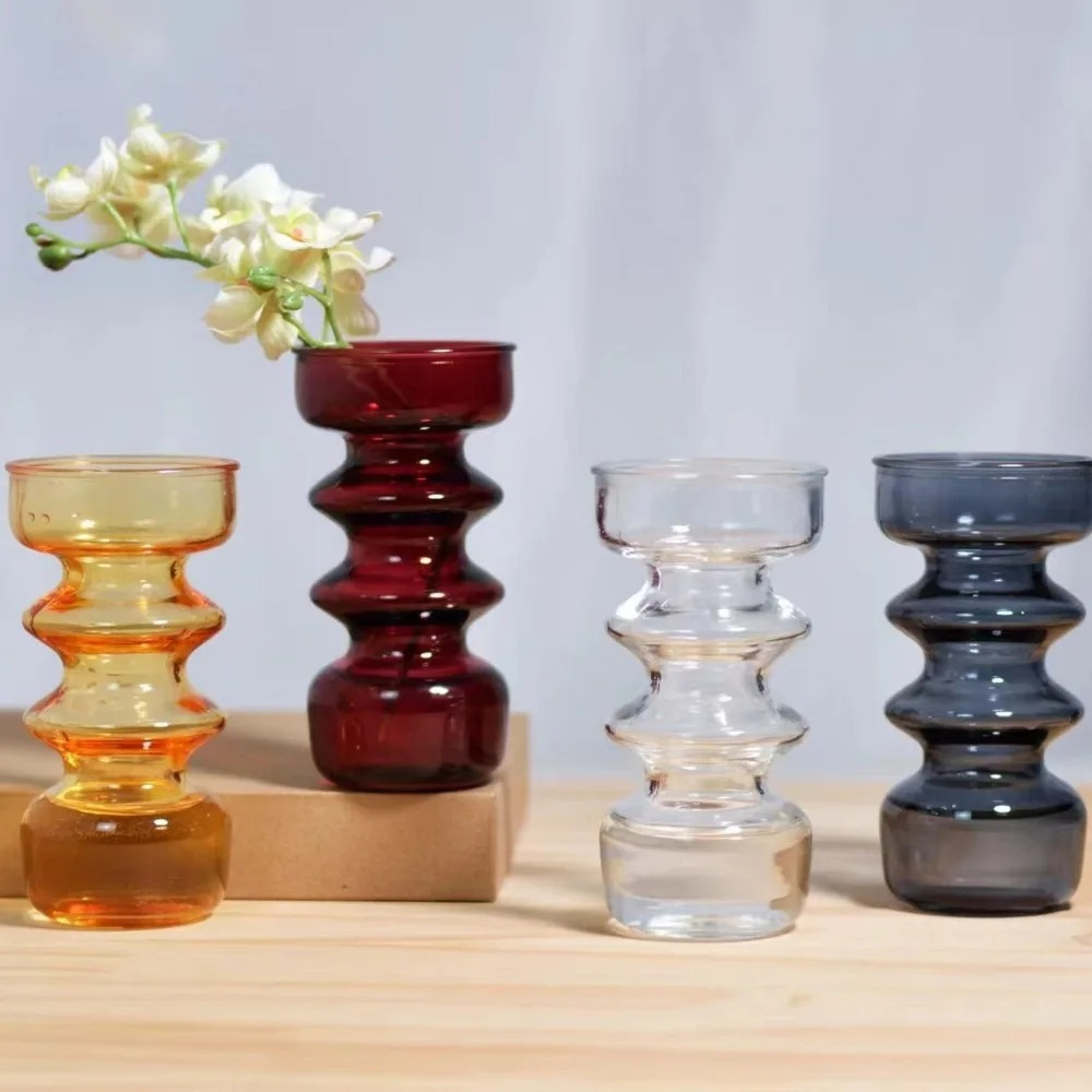 Dried Flower Bulk - Vasos coloridos ornamentos de vidro decorações