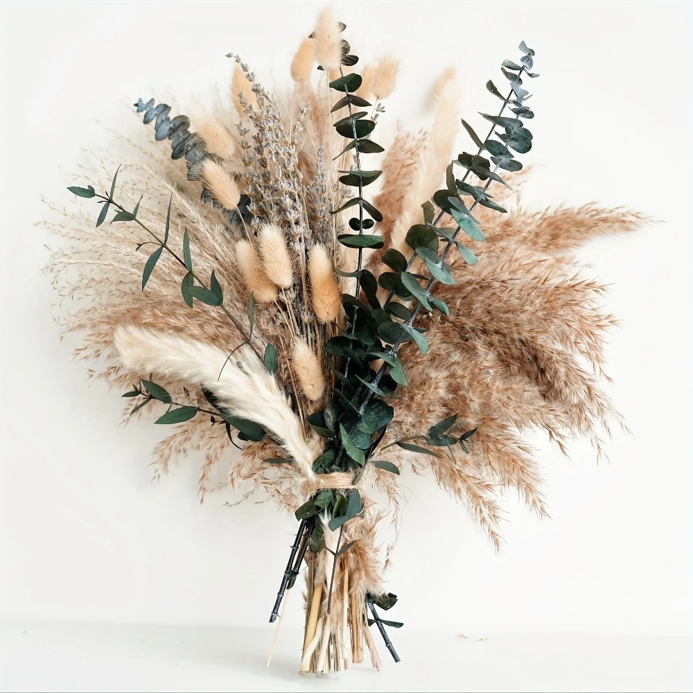 Dried Flower Bulk - Buquê de flores secas naturais, 80