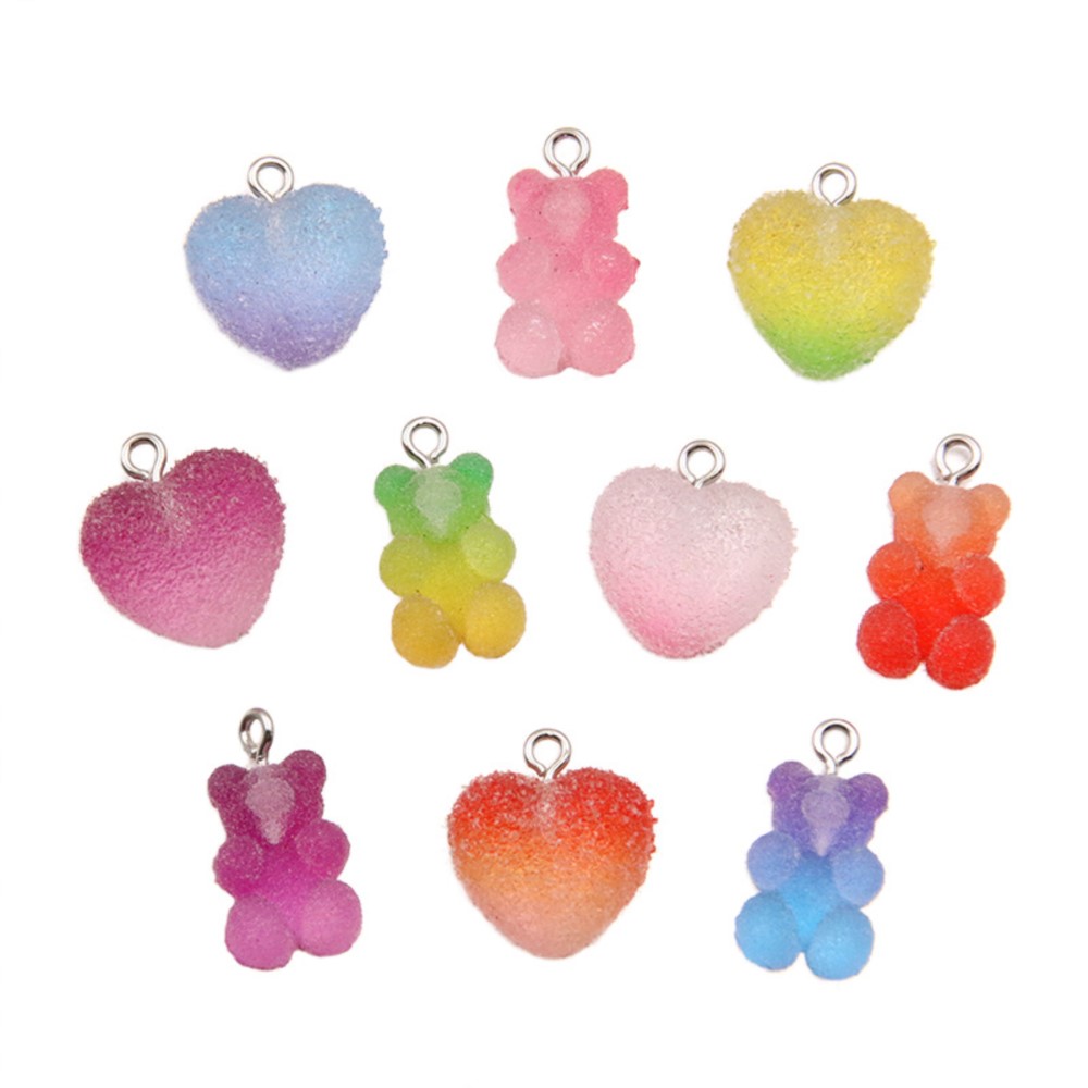 Resin Craft Projects - 20 pçs cor gradiente doces resina