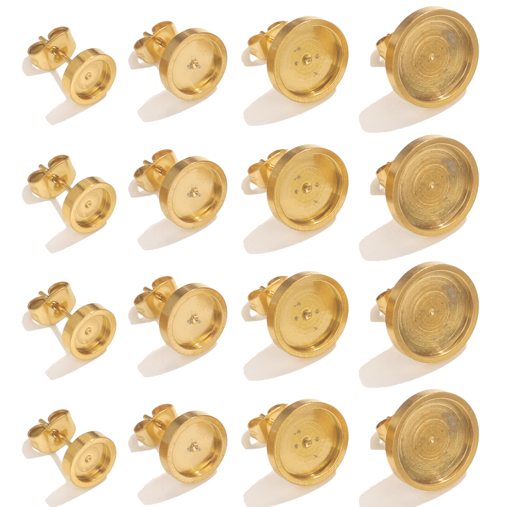 Resin Jewelry Kit - 10 pçs de aço inoxidável ouro