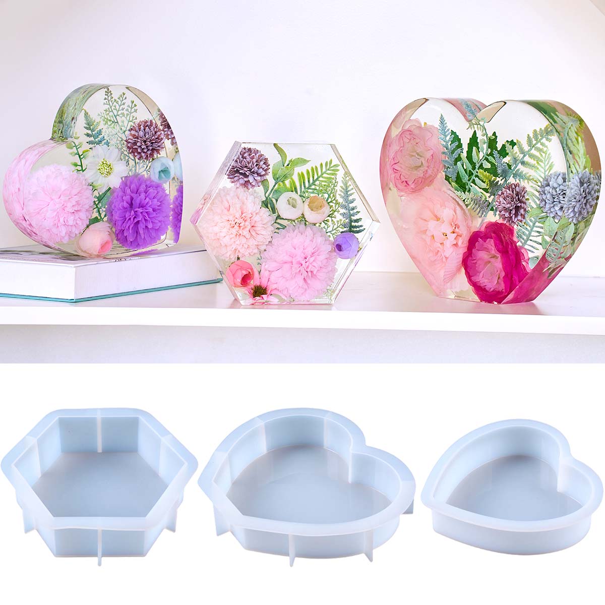 Molde de Silicone Grande em Fo - Resin Craft Ideas avaliação e preço