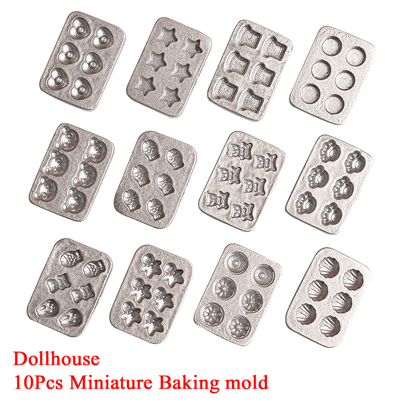 10 pçs casa de boneca em minia - Silicone Mold Tray avaliação e preço