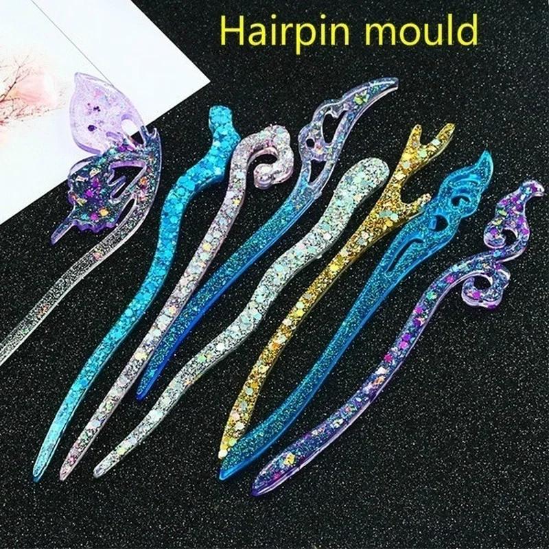 Novo transparente hairpin sili - Resin Craft Supplies avaliação e preço